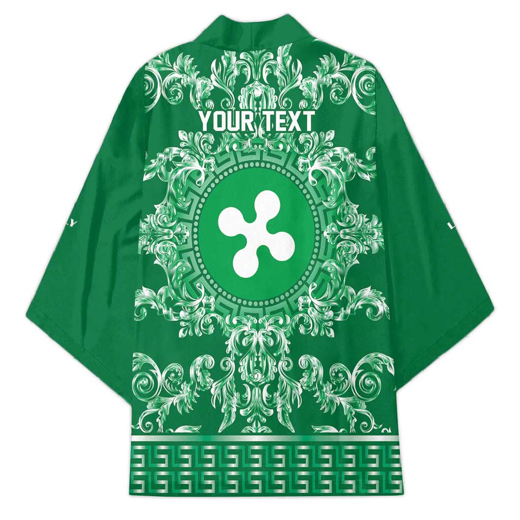 Personalized Italy Lombardy Kimono Baroque Motif