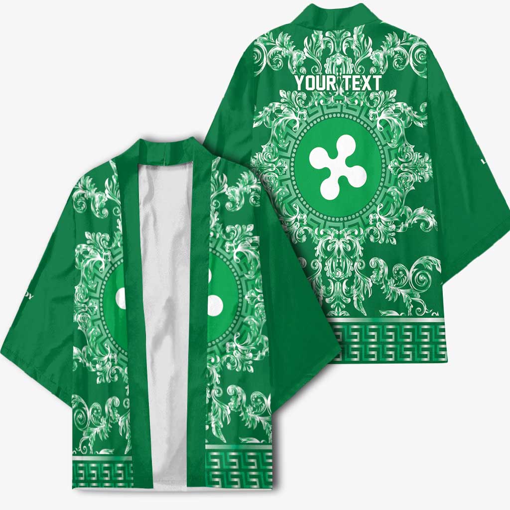 Personalized Italy Lombardy Kimono Baroque Motif