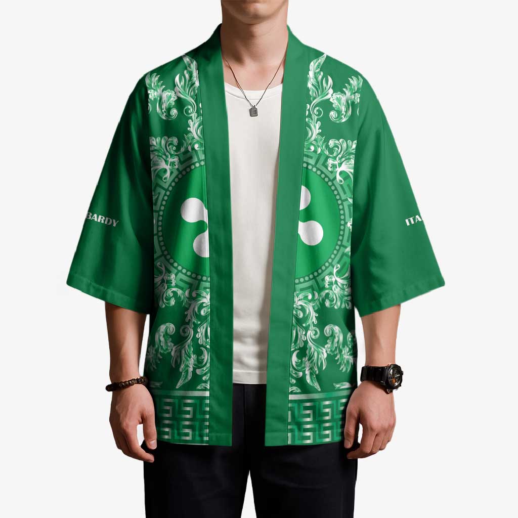 Personalized Italy Lombardy Kimono Baroque Motif