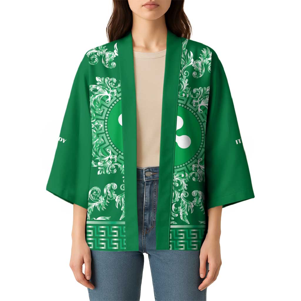 Personalized Italy Lombardy Kimono Baroque Motif