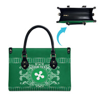 Personalized Italy Lombardy Leather Bag Baroque Motif