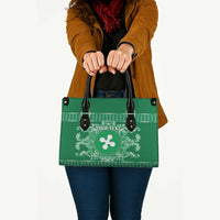 Personalized Italy Lombardy Leather Bag Baroque Motif