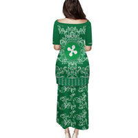 Personalized Italy Lombardy Puletasi Baroque Motif