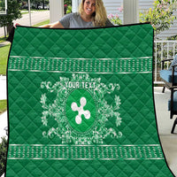 Personalized Italy Lombardy Quilt Baroque Motif