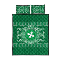 Personalized Italy Lombardy Quilt Bed Set Baroque Motif