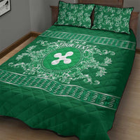 Personalized Italy Lombardy Quilt Bed Set Baroque Motif