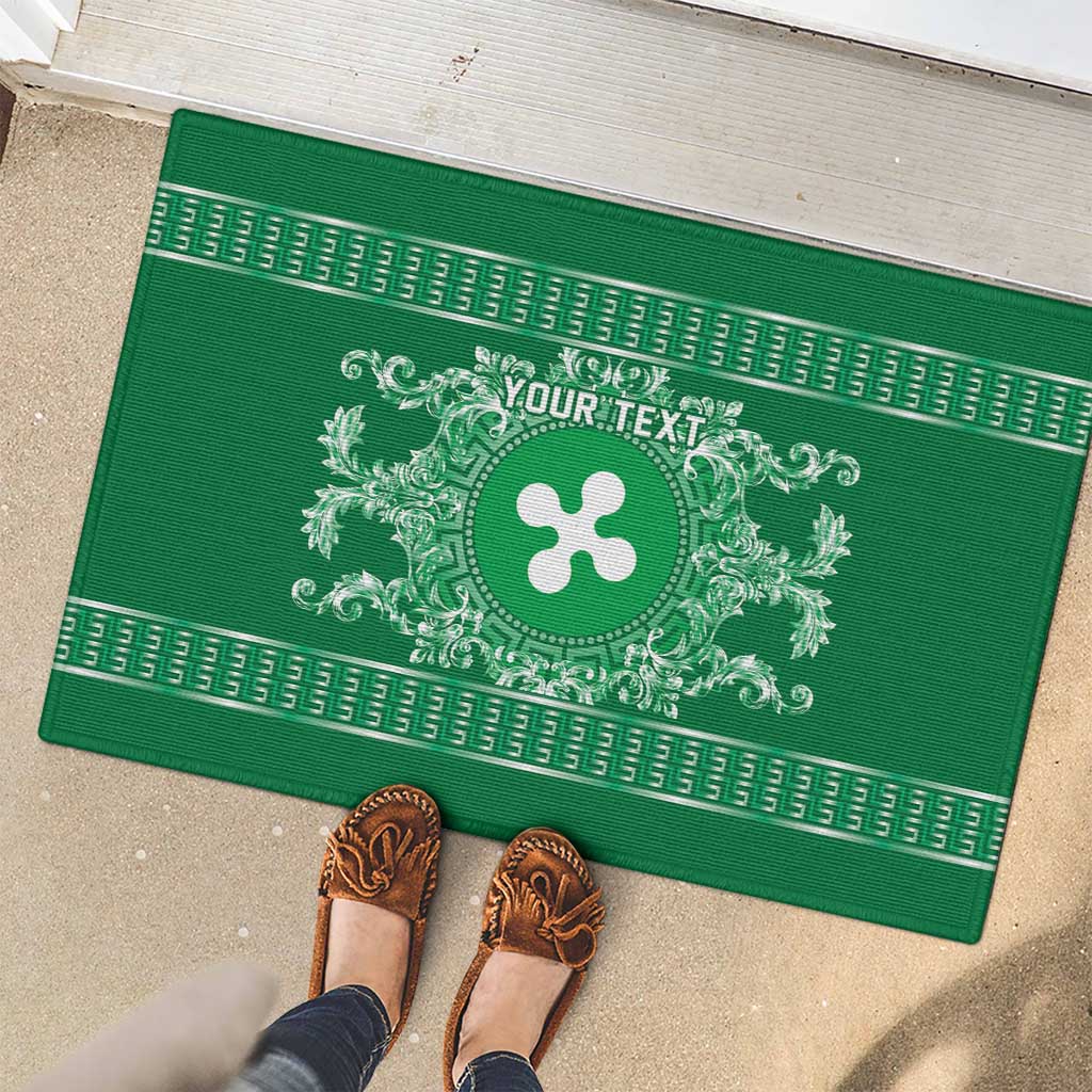 Personalized Italy Lombardy Rubber Doormat Baroque Motif