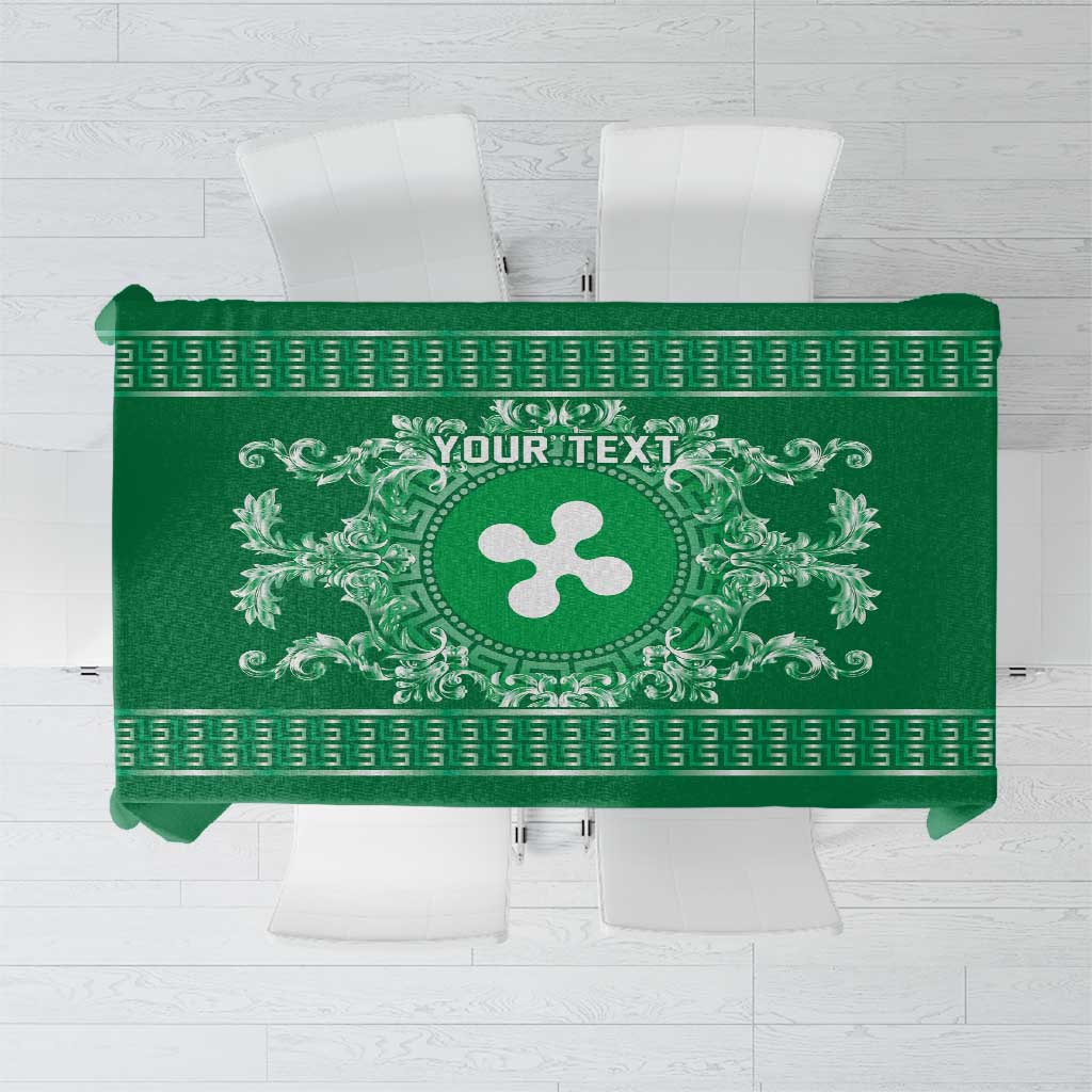 Personalized Italy Lombardy Tablecloth Baroque Motif