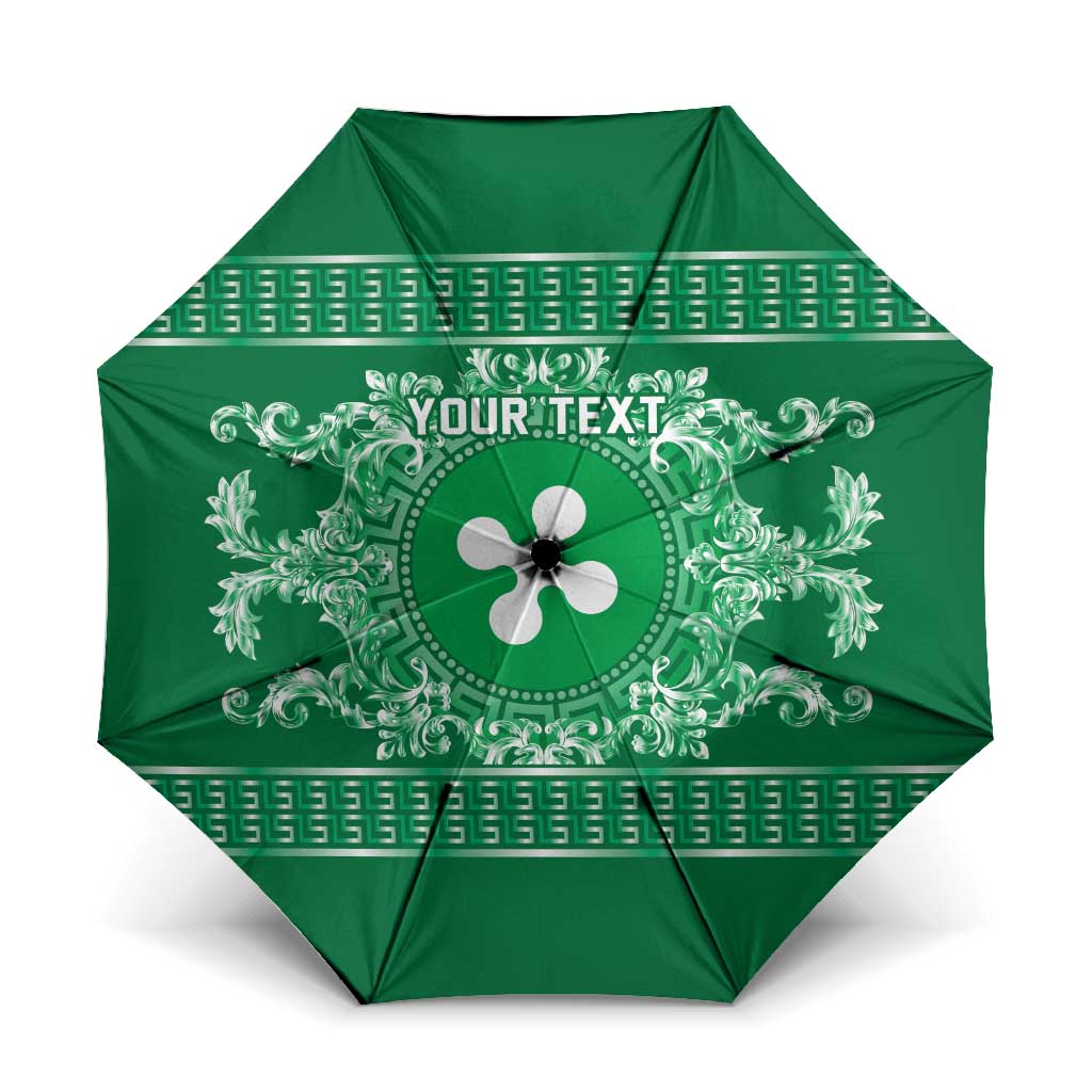 Personalized Italy Lombardy Umbrella Baroque Motif