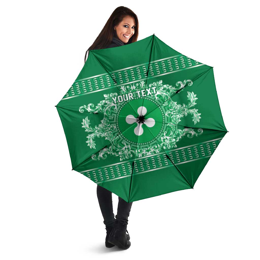 Personalized Italy Lombardy Umbrella Baroque Motif