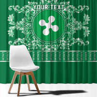 Personalized Italy Lombardy Window Curtain Baroque Motif