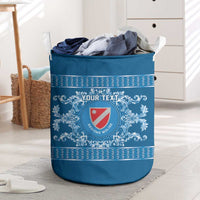 Personalized Italy Molise Laundry Basket Baroque Motif