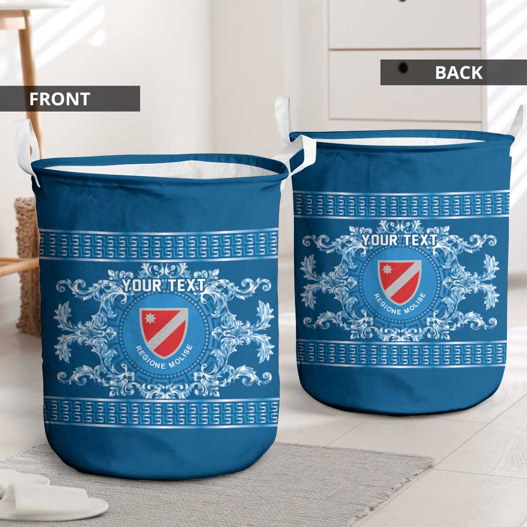 Personalized Italy Molise Laundry Basket Baroque Motif