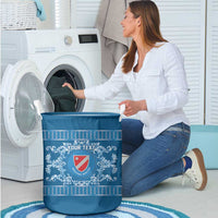 Personalized Italy Molise Laundry Basket Baroque Motif