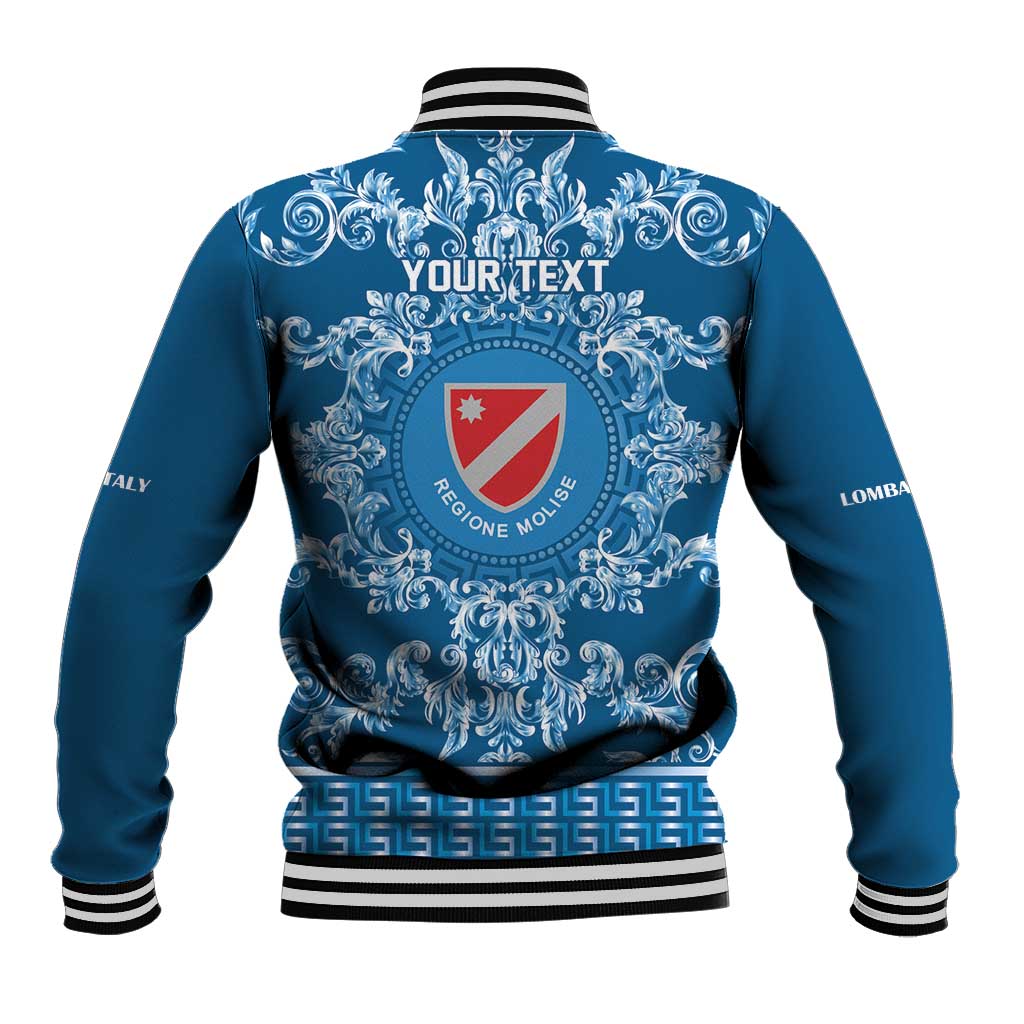 Personalized Italy Molise Baseball Jacket Baroque Motif