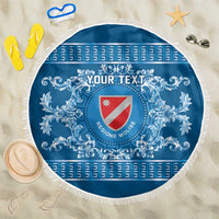 Personalized Italy Molise Beach Blanket Baroque Motif