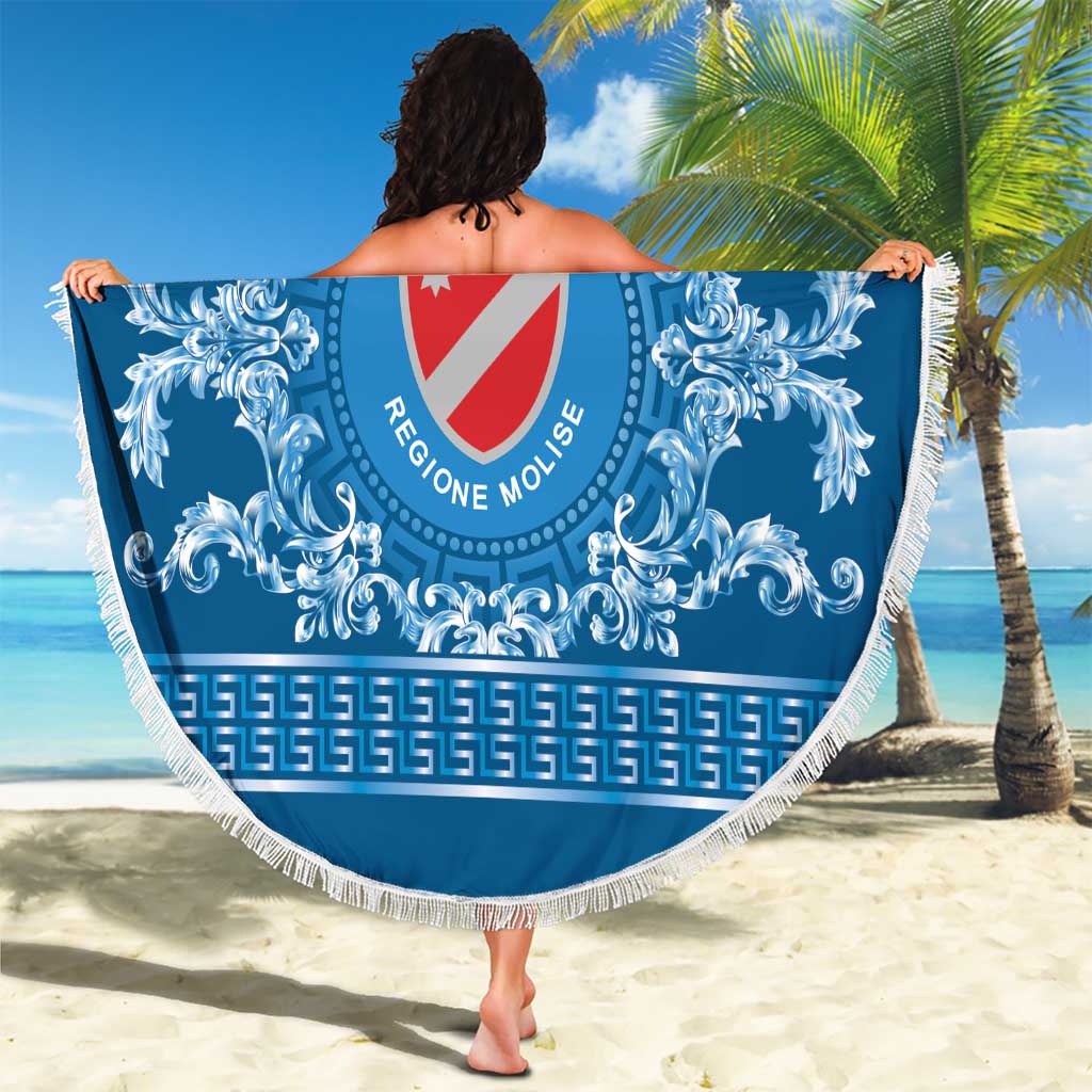 Personalized Italy Molise Beach Blanket Baroque Motif