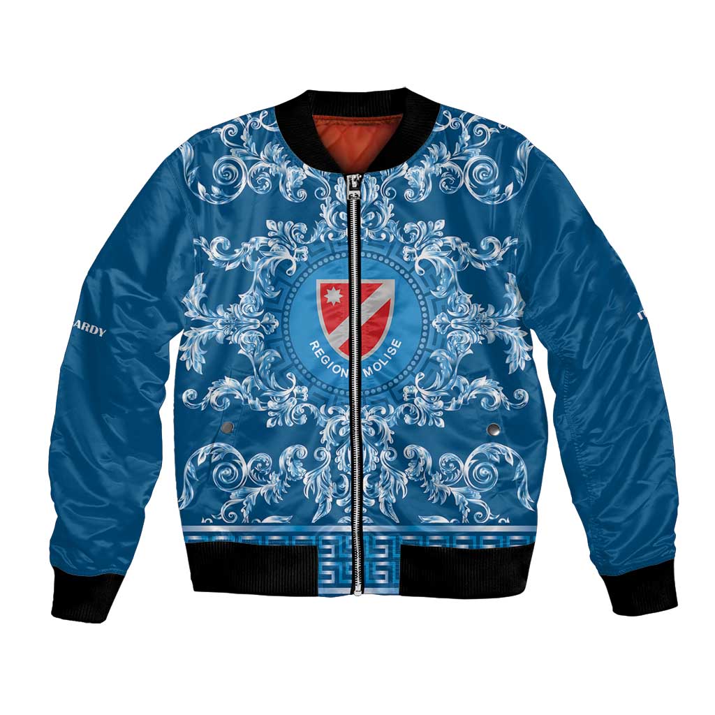 Personalized Italy Molise Bomber Jacket Baroque Motif