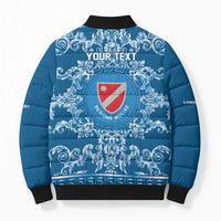 Personalized Italy Molise Bomber Puffer Jacket Baroque Motif