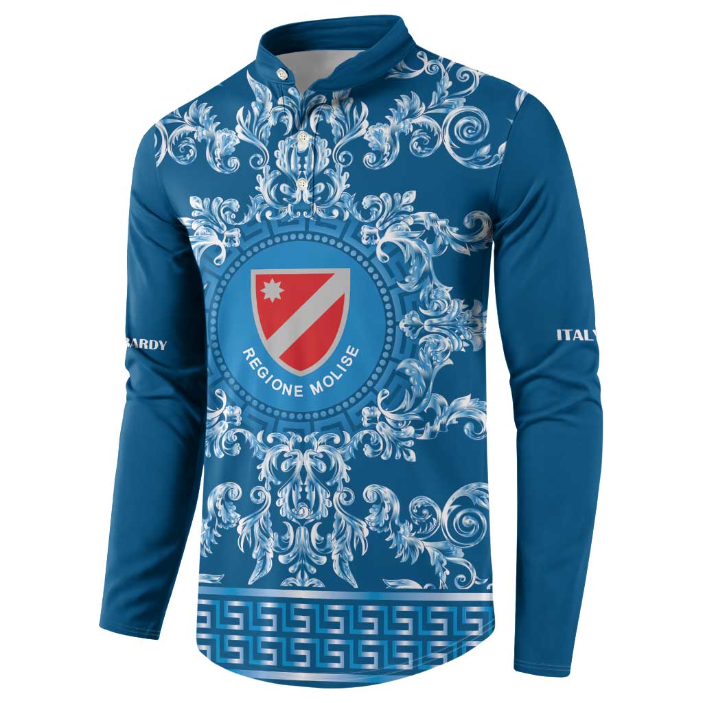 Personalized Italy Molise Button Sweatshirt Baroque Motif