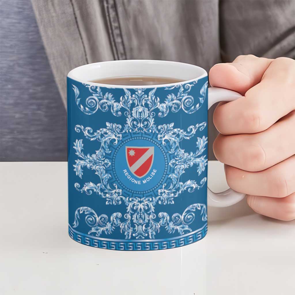Personalized Italy Molise Ceramic Mug Baroque Motif