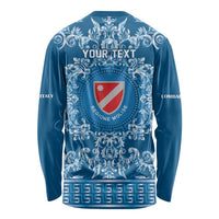 Personalized Italy Molise Long Sleeve Shirt Baroque Motif