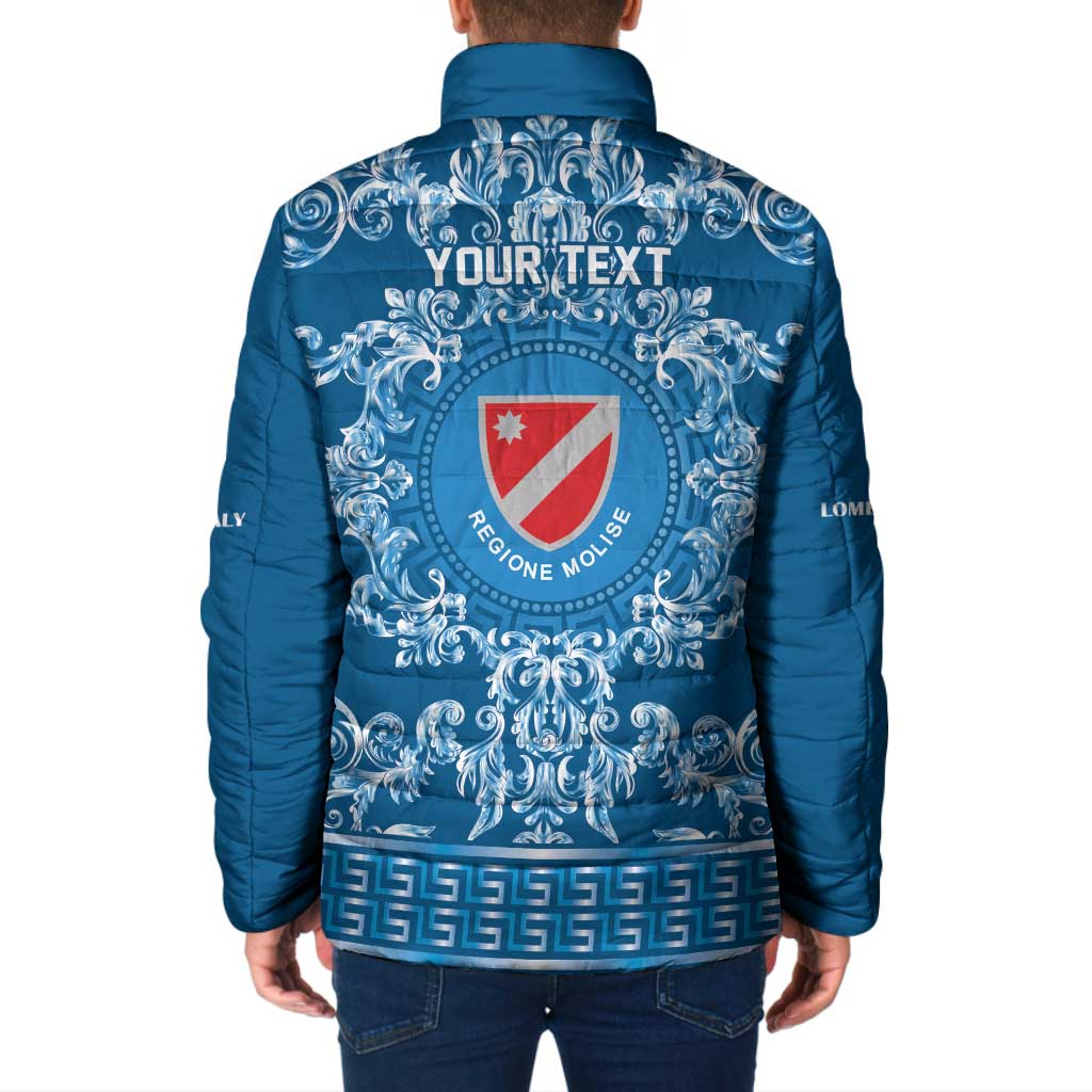 Personalized Italy Molise Padded Jacket Baroque Motif