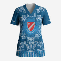 Personalized Italy Molise Scrub Top Baroque Motif