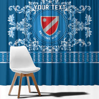 Personalized Italy Molise Window Curtain Baroque Motif