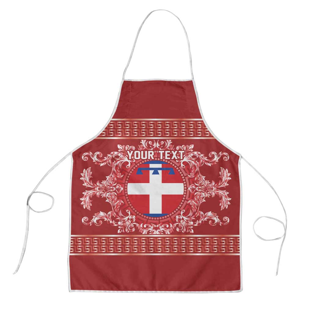 Personalized Italy Piedmont Apron Baroque Motif