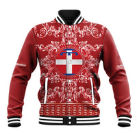 Personalized Italy Piedmont Baseball Jacket Baroque Motif