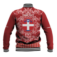 Personalized Italy Piedmont Baseball Jacket Baroque Motif