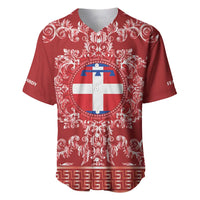 Personalized Italy Piedmont Baseball Jersey Baroque Motif