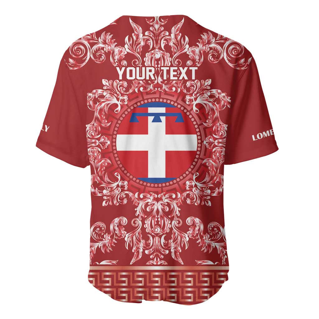 Personalized Italy Piedmont Baseball Jersey Baroque Motif