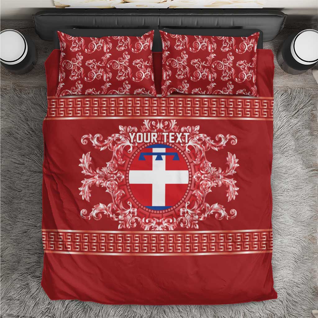 Personalized Italy Piedmont Bedding Set Baroque Motif