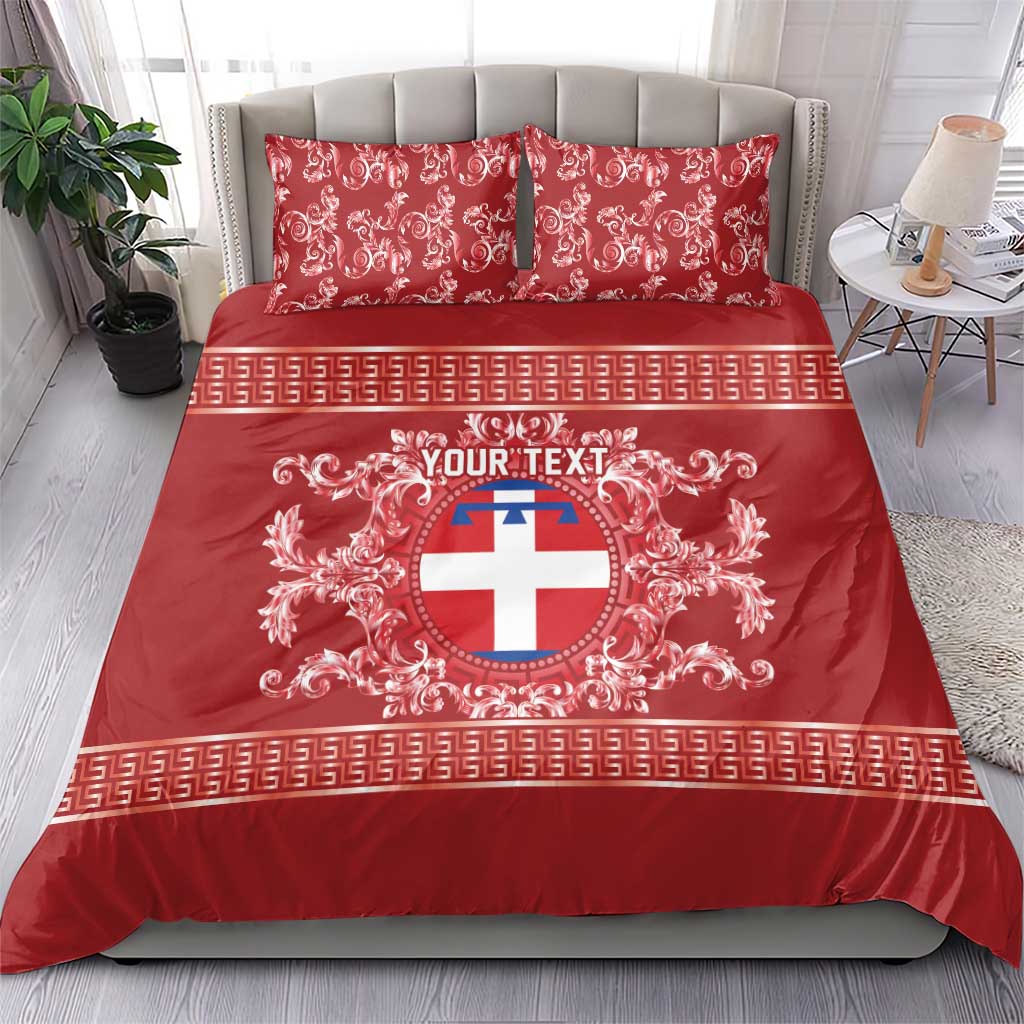 Personalized Italy Piedmont Bedding Set Baroque Motif
