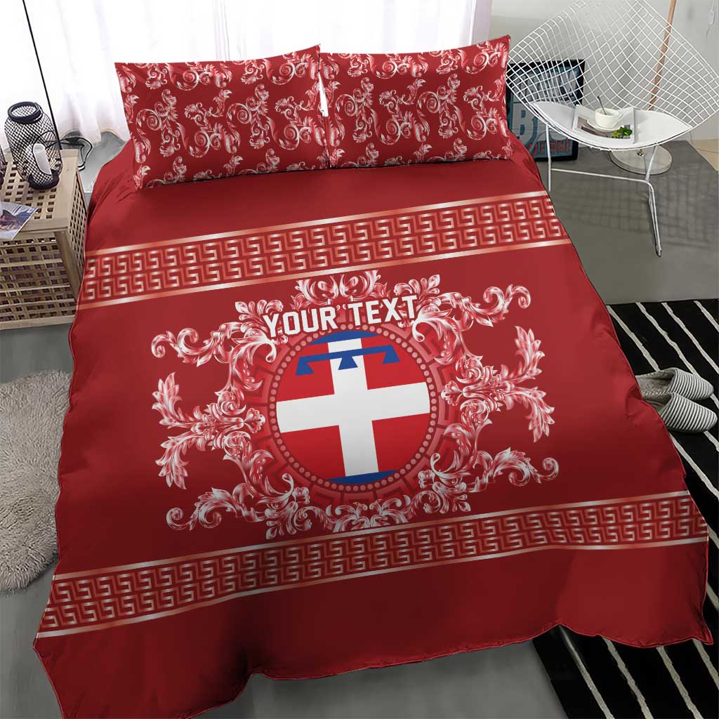 Personalized Italy Piedmont Bedding Set Baroque Motif