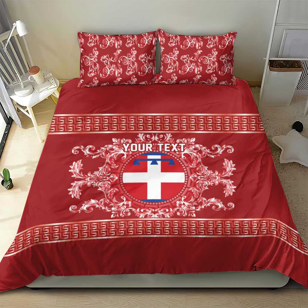 Personalized Italy Piedmont Bedding Set Baroque Motif