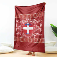 Personalized Italy Piedmont Blanket Baroque Motif