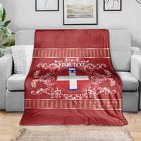 Personalized Italy Piedmont Blanket Baroque Motif