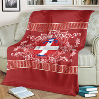 Personalized Italy Piedmont Blanket Baroque Motif