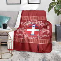 Personalized Italy Piedmont Blanket Baroque Motif