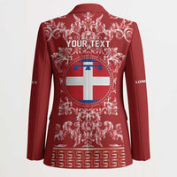 Personalized Italy Piedmont Blazer Baroque Motif