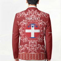 Personalized Italy Piedmont Blazer Baroque Motif