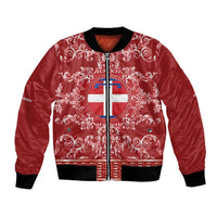 Personalized Italy Piedmont Bomber Jacket Baroque Motif