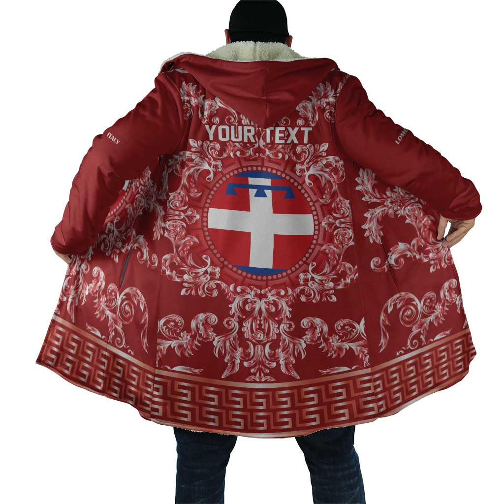 Personalized Italy Piedmont Cloak Baroque Motif