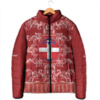 Personalized Italy Piedmont Padded Jacket Baroque Motif