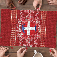 Personalized Italy Piedmont Puzzle Baroque Motif