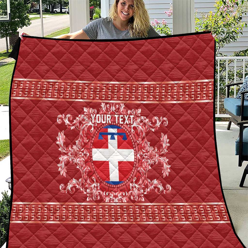 Personalized Italy Piedmont Quilt Baroque Motif