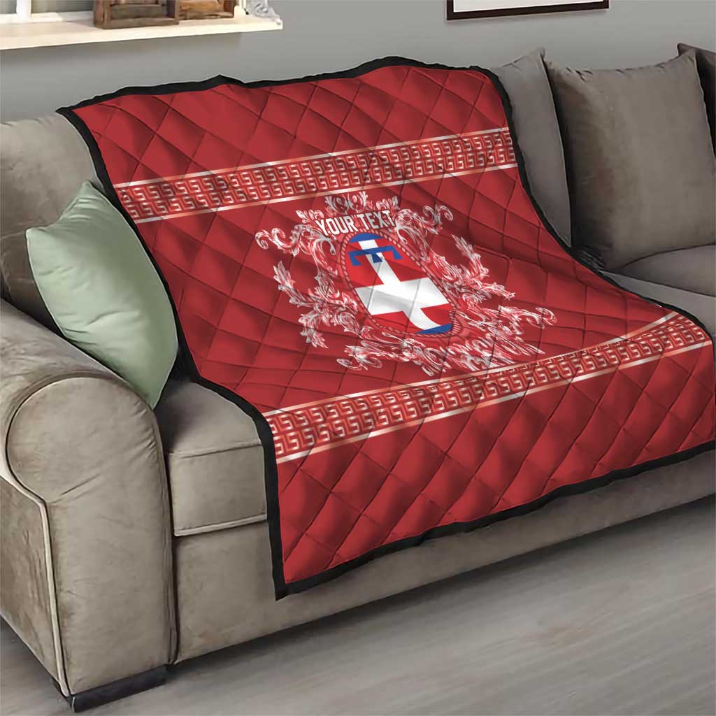 Personalized Italy Piedmont Quilt Baroque Motif